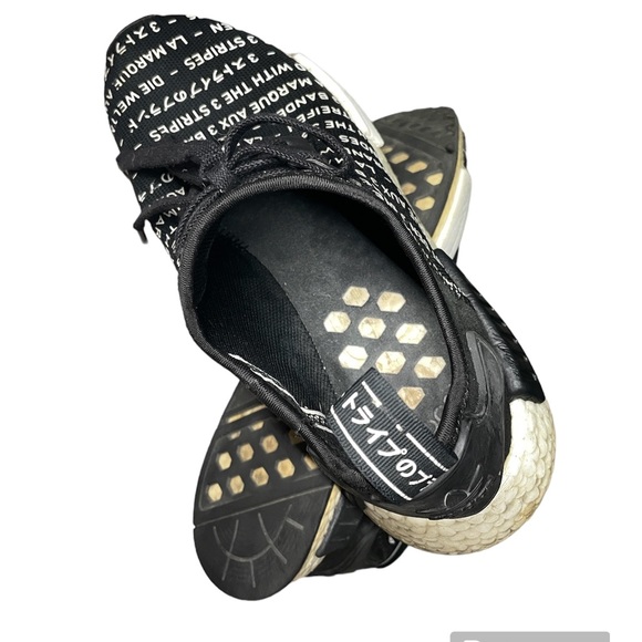 Size 10 ADIDAS NMD R1 BLACKOUT MENS - Picture 9 of 13